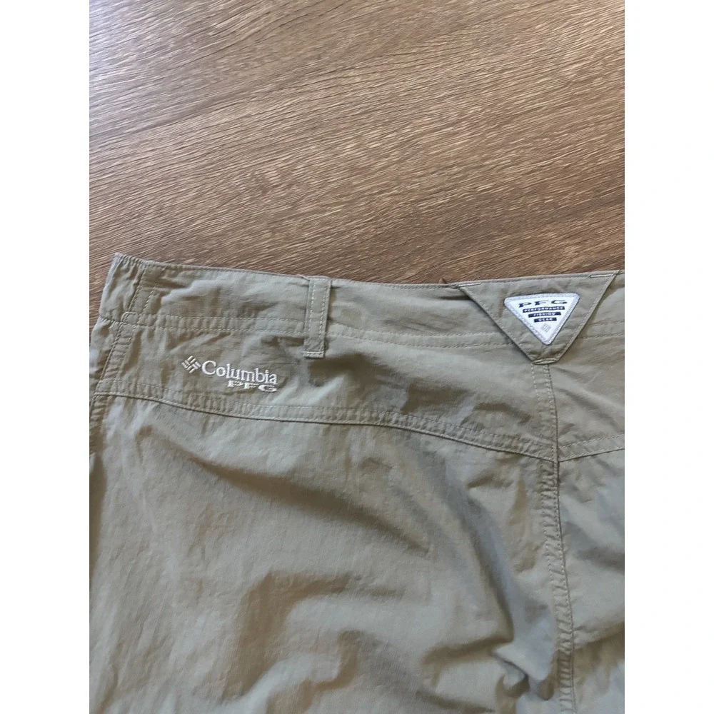 Columbia PFG‎ Pants Omni Shade Performance Fishing Gear Convertible Size XL Tan